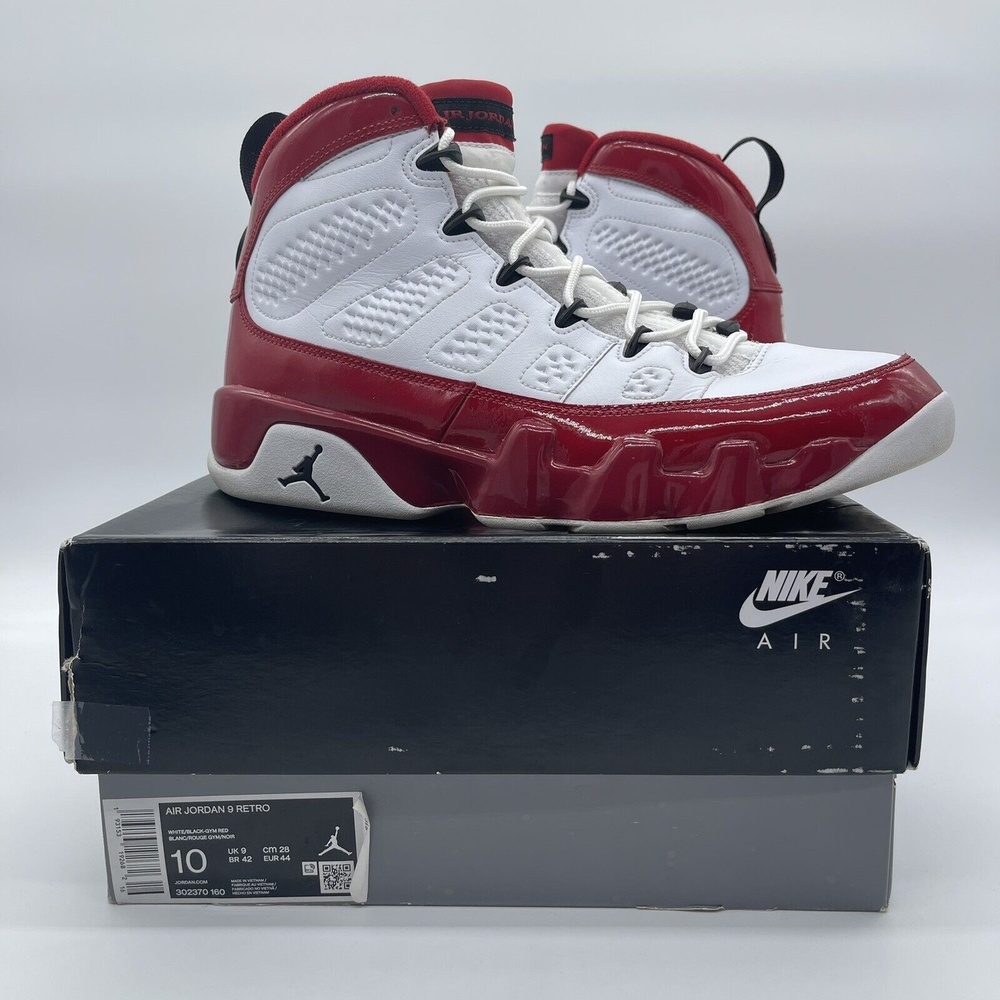 Nike Air Jordan 9 Retro Men's Size 10 Basketball Shoed 302370-160 Gym Red LEGIT